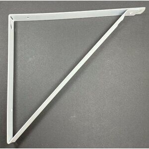White Closet Shelf Bracket Powder Coated #848424000400 10-1/4 in x 1 in 500 lbs